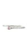 Officina Bernardi 18kt White Gold Ophidia Ruby Bangle In Silver