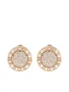 Officina Bernardi 18kt Yellow And White Gold Large Senzatempo Diamond Earrings In Gold