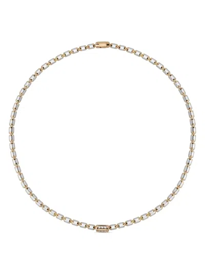 OFFICINA BERNARDI 18KT YELLOW AND WHITE GOLD LUMEN DIAMOND NECKLACE