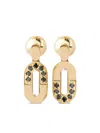 Officina Bernardi 18kt Yellow Gold Dea Diamond Drop Earrings In Gold
