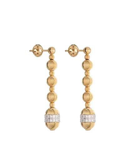 Officina Bernardi 18kt Yellow Gold Empire Diamond Earrings
