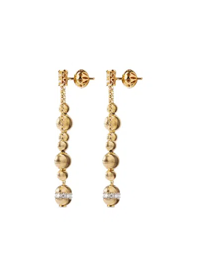 Officina Bernardi 18kt Yellow Gold Empire Diamond Earrings