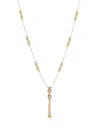 Officina Bernardi 18kt Yellow Gold Empire Tassel Diamond Necklace In Gold