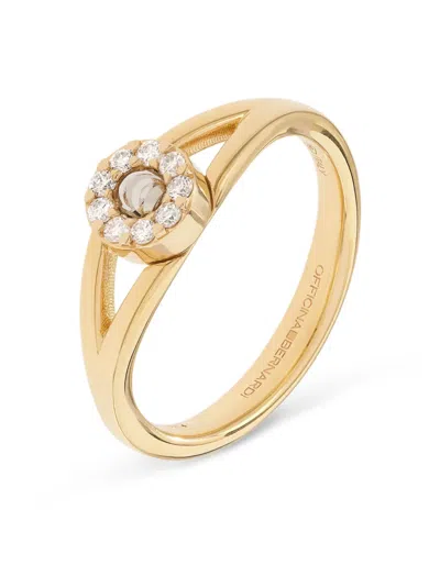 Officina Bernardi 18kt Yellow Gold Grace Moon Diamond Ring