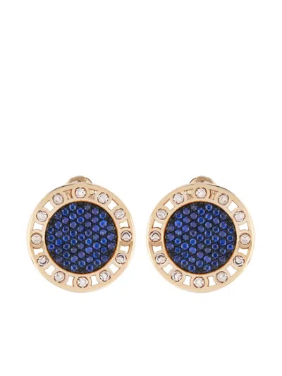Officina Bernardi 18kt Yellow Gold Large Senzatempo Sapphire Earrings