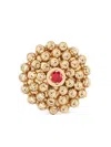 Officina Bernardi 18kt Yellow Gold Mimosa Ruby Earrings In Gold