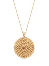 Officina Bernardi 18kt Yellow Gold Mimosa Ruby Necklace In Gold