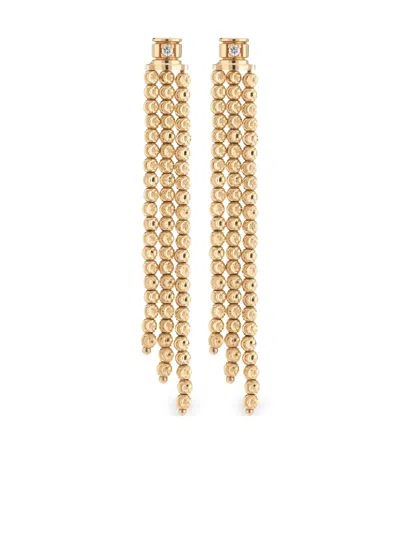 Officina Bernardi 18kt Yellow Gold Moon Diamond Earrings