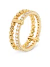 Officina Bernardi 18kt Yellow Gold Moon Eden Diamond Ring In Gold