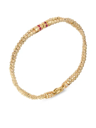 Officina Bernardi 18kt Yellow Gold Moon Ruby Bracelet
