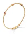Officina Bernardi 18kt Yellow Gold Moon Ruby Bracelet In Gold