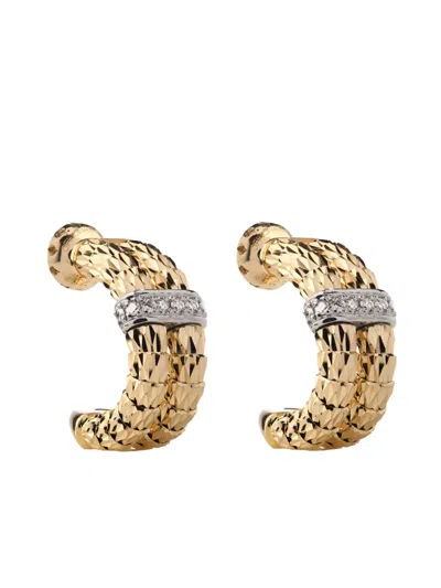 Officina Bernardi 18kt Yellow Gold Ophidia Diamond Earrings