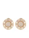 Officina Bernardi 18kt Yellow Gold Small Senzatempo Diamond Stud Earrings In Gold