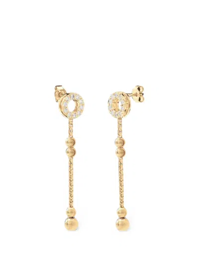 Officina Bernardi Empire S Diamond Drop Earrings In Gold