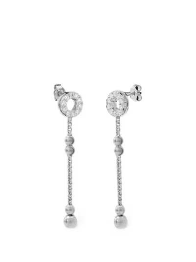 Officina Bernardi Empire S Diamond Drop Earrings In Metallic