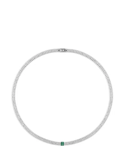 Officina Bernardi 에니그마 에메랄드 네크리스 In Metallic