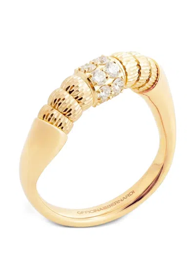 Officina Bernardi 에니그마 S 다이아몬드 링 In Gold