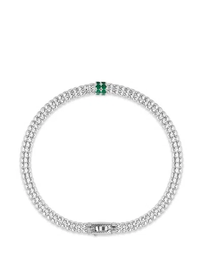Officina Bernardi 에니그마 S 에메랄드 앤 다이아몬드 브레이슬릿 In Metallic