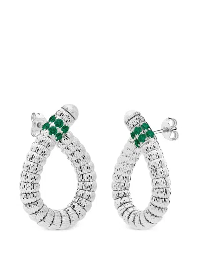 Officina Bernardi 에니그마 S 에메랄드 드롭 이어링 In Multi