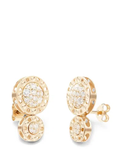 Officina Bernardi Senzatempo Essence Diamond Earrings In Gold
