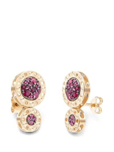 Officina Bernardi Senzatempo Essence Ruby Earrings In Gold