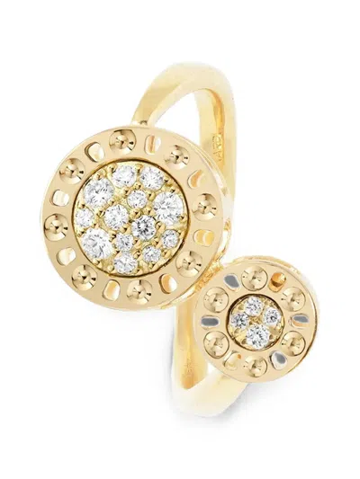Officina Bernardi Small Senzatempo Essence Diamond Ring In Gold