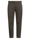 Officina Slowear Man Pants Military Green Size 38 Polyester In Brown