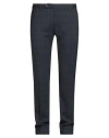 Officina Slowear Man Pants Slate Blue Size 40 Polyester, Wool, Elastane In Blue