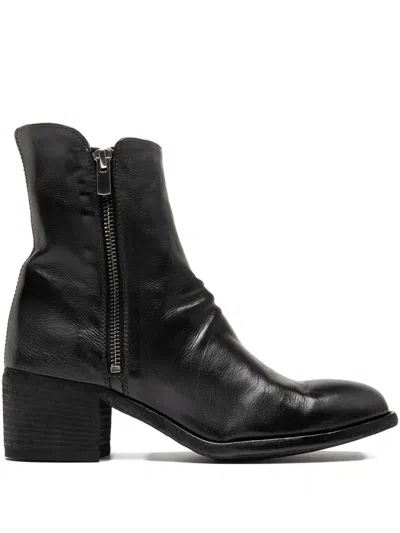 Officine Creative 55mm Denner Zip Boots In Black