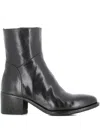 Officine Creative 55mm Denner Zip-detail Leather Boots In Black