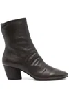 Officine Creative 55mm Leather Ankle Boots In Brown