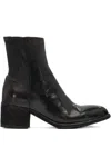 Officine Creative 55mm Zip-detail Leather Boots In Black