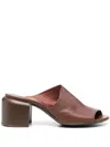 Officine Creative Open-toe 70mm Leather Mules In Brown
