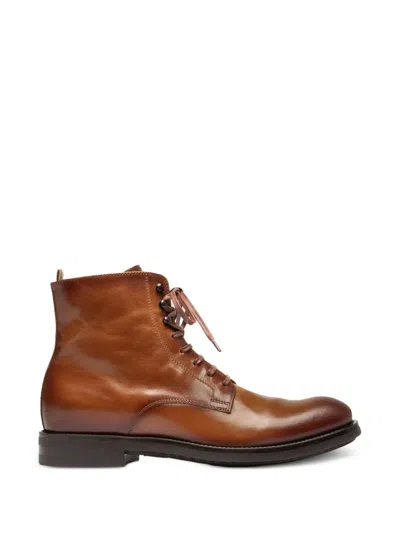 Officine Creative Academia 003 Lace-up Derby Boots In Multi