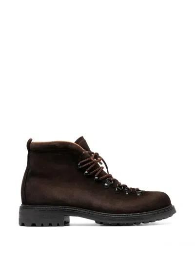 Officine Creative Aero Lace-up Boots In Brown