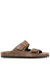 Officine Creative Agora' 002 Suede Sandals In Brown