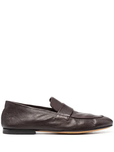 Officine Creative Airto Leather Loafers In Brown