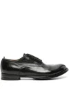 Officine Creative Anatomia 012 Leather Derby Shoes In Black