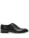 Officine Creative Anatomia Leather Derby Shoes In Schwarz