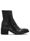 Officine Creative 55mm Zip-detail Leather Boots In Black