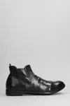 Officine Creative Arc -514 Ankle Boots In Black Leather In Black