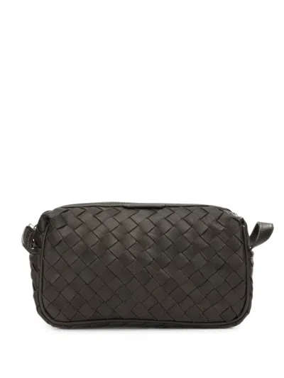 Officine Creative Armor 014 Woven Leather Pouch In Green