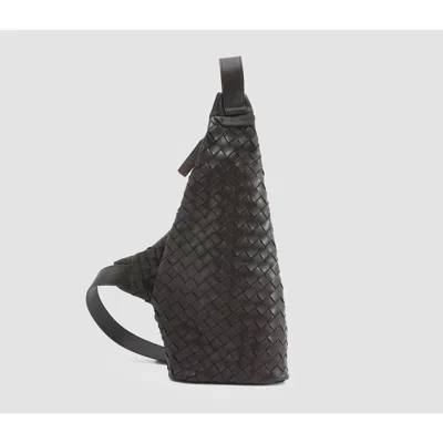 Officine Creative Armor 05 Woven Clutch In Black