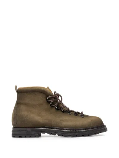 Officine Creative Artik Lace-up Boots In Metallic