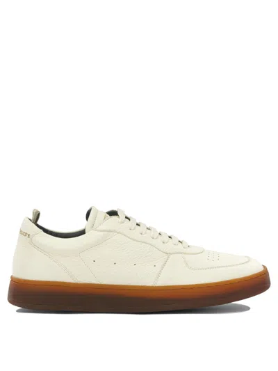Officine Creative Asset 001 White Leather Rubber Low-top Sneakers In Neutral