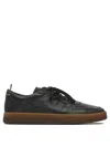 Officine Creative Asset 001 Deerskin Sneakers In Black