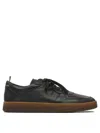 Officine Creative Asset 001 Deerskin Sneakers In Black