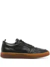 Officine Creative Asset 001 Deerskin Sneakers In Black