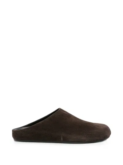 Officine Creative 바부슈 101 스웨이드 뮬 In Brown