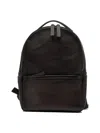 Officine Creative Leather Top-handle Backpack In Brown
